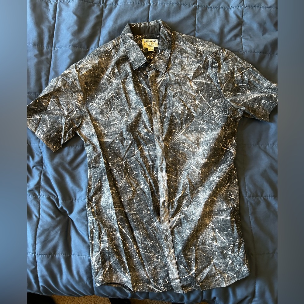 Billabong button up, mens medium